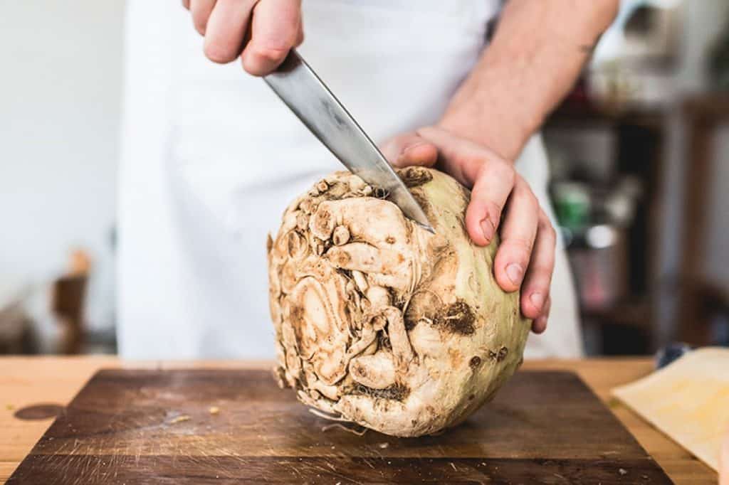 knolselder snijden groente teelt IYFV2021 Frank Fol culinaire termen