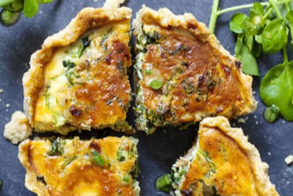 Quiche met forel en waterkers horeca webzine